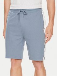 Tommy Hilfiger Szorty sportowe UM0UM03008 Niebieski Regular Fit. Niebieskie krótkie spodenki sportowe Tommy Hilfiger, m, bez wzorów, z bawełny. Za 199.99 zł.