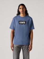 Levi's Koszulka w kolorze niebieskim rozmiar: M. Niebieskie bezrękawniki Levi's®, m, bez wzorów, z bawełny, bez kołnierzyka, bez ramiączek. Za 63.95 zł.