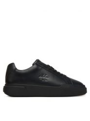 Calvin Klein Sneakersy Chunky Cupsole Laceup Lth YM0YM01344 Czarny. Czarne buty sportowe casual CALVIN KLEIN, bez wzorów, ze skóry, bez zapięcia. Za 419.99 zł.