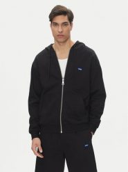 HUGO Bluza Nadarasi 50539895 Czarny Regular Fit. Czarne bluzy Hugo, m, bez wzorów, z bawełny, bez kaptura. Za 439.99 zł.