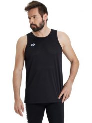 Arena Top sportowy w kolorze czarnym rozmiar: M. Czarne t-shirty sportowe Arena, bez wzorów, bez ramiączek, outdoorowe. Za 87.95 zł.