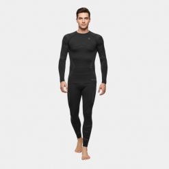 Bielizna termoaktywna męska Alpinus Idre Set. Czarna bielizna termoaktywna Alpinus, m, bez wzorów, bez ramiączek. Za 101.00 zł.