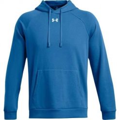 Bluza sportowa męska Under Armour Rival Fleece. Białe bluzy z kapturem Under Armour, m, bez wzorów, z kapturem. Za 371.00 zł.