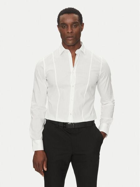 Marciano Guess Koszula 1GH402 4416Z Biały Regular Fit. Białe koszule Marciano Guess, m, z aplikacjami, z bawełny, bez kołnierzyka, bez ramiączek. Za 389.99 zł.