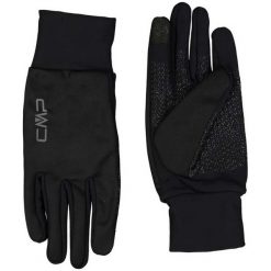 Rękawiczki trekkingowe męskie CMP. Czarne rękawiczki Campagnolo, bez wzorów. Za 176.50 zł.