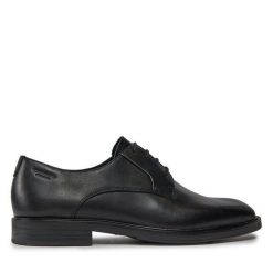 Półbuty Vagabond Shoemakers. Czarne eleganckie półbuty Vagabond Shoemakers, bez wzorów, bez obcasa, bez zapięcia. Za 369.99 zł.