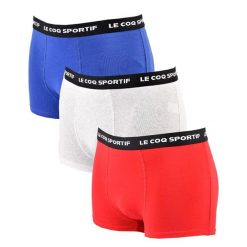Bokserki majtki męskie Le Coq Sportif 3 Pak. Czerwone bokserki le coq sportif, l, bez wzorów, z bawełny. Za 45.00 zł.
