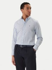 Tommy Hilfiger Koszula MW0MW42441 Błękitny Regular Fit. Niebieskie koszule Tommy Hilfiger, m, bez wzorów, z bawełny, bez kołnierzyka, bez ramiączek. Za 369.99 zł.