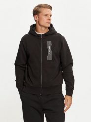 Calvin Klein Bluza Horizontal Logo K10K113550 Czarny Regular Fit. Czarne bluzy CALVIN KLEIN, m, bez wzorów, z bawełny, bez kaptura. Za 559.99 zł.