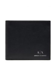 Armani Exchange Duży Portfel Męski 958097 CC845 00020 Czarny. Czarne portfele Armani Exchange, bez wzorów, ze skóry. Za 229.99 zł.
