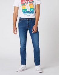 Spodnie Męskie Jeansowe Wrangler Texas Slim Game On W12ST112E 112126517, W31 L34. Spodnie materiałowe Wrangler, na co dzień, l, bez wzorów, z denimu. Za 249.99 zł.