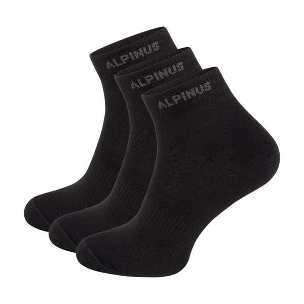 Skarpety trekkingowe dla dorosłych Alpinus Puyo 3pack czarne. Czarne skarpety Alpinus, bez wzorów. Za 39.00 zł.
