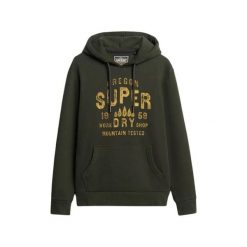 Bluza z kapturem Superdry Work Shop. Zielone bluzy Superdry, m, bez wzorów, z kapturem. Za 397.65 zł.
