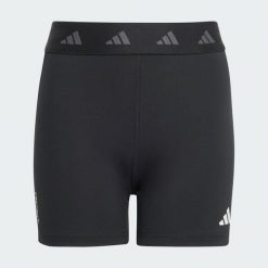 Krótkie legginsy TECHFIT. Białe legginsy długie sportowe Adidas, bez wzorów, z materiału, techfit (adidas). Za 109.00 zł.