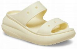 Klapki Dla Dorosłych Crocs Classic Crush. Czerwone klapki Crocs, z materiału. Za 119.99 zł.