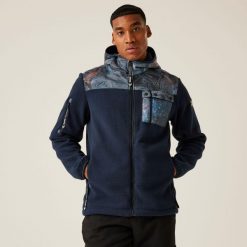 Kurtka turystyczna męska Christian Lacroix Valensole wodoodporna. Niebieskie kurtki Regatta, m, bez wzorów, z polaru, bez kaptura. W wyprzedaży za 409.50 zł.