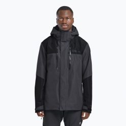 Kurtka przeciwdeszczowa męska Jack Wolfskin Jasper 2L. Szare kurtki Jack Wolfskin, l, bez wzorów, bez kaptura. Za 859.99 zł.