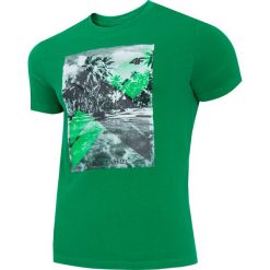 T-shirt męski TSM025A - zielony. T-shirty 4F. W wyprzedaży za 44.99 zł.