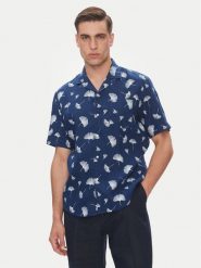 Pierre Cardin Koszula C6 45610.0486 Granatowy Regular Fit. Niebieskie koszule Pierre Cardin, m, bez wzorów, ze lnu, bez kołnierzyka, bez ramiączek. Za 439.99 zł.