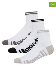 DKNY Skarpety (3 pary) w kolorze białym rozmiar: 40-45. Białe skarpety DKNY, bez wzorów. Za 26.25 zł.