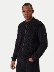 KARL LAGERFELD Bluza 705002 561910 Czarny Regular Fit. Czarne bluzy KARL LAGERFELD, m, bez wzorów, z bawełny, bez kaptura. Za 959.99 zł.