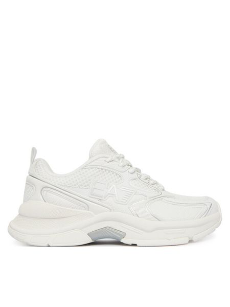 EA7 Emporio Armani Sneakersy X8X249 XK446 M0196 Biały. Białe buty sportowe casual EA7 Emporio Armani, bez wzorów, z materiału, bez zapięcia. Za 599.99 zł.