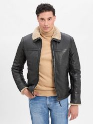 Finshley & Harding kurtka skórzana - MMAlasko Mężczyźni szary, XXXL. Szare kurtki Finshley & Harding, m, bez wzorów, ze skóry, bez kaptura. Za 999.95 zł.