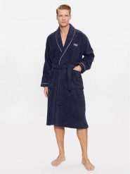 Jack&Jones Szlafrok 12245342 Granatowy. Niebieskie szlafroki Jack&Jones, m, bez wzorów, z bawełny, bez ramiączek, bez kaptura. Za 239.99 zł.