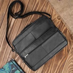 Torba męska na ramię ABR-02 saszetka męska skórzana ABR-18 zestaw prezentowy Abruzzo ZUP-129. Czarne torby na laptopa . Za 329.00 zł.