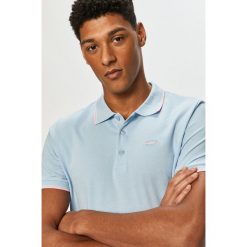Cross Jeans - Polo. Niebieskie koszulki polo Cross Jeans, l, bez wzorów, z jeansu, bez kołnierzyka, bez ramiączek. W wyprzedaży za 69.90 zł.