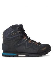 CMP Trekkingi Athunis Mid Trekking Shoe Wp 31Q4977 Szary. Szare botki sznurowane CMP, bez wzorów, ze skóry, bez obcasa, bez zapięcia. Za 379.99 zł.