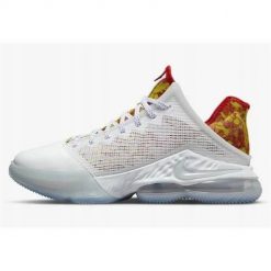 Buty koszykarskie męskie Nike Flintstone X LeBron 19 Low. Białe buty do koszykówki Nike, bez zapięcia, do koszykówki. Za 492.00 zł.
