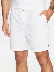 Polo Ralph Lauren Szorty materiałowe 710644995042 Biały Regular Fit. Białe szorty Polo Ralph Lauren, l, bez wzorów, z bawełny. Za 479.99 zł.