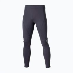 Legginsy do biegania męskie Mizuno Active Warmalite Long. Szare legginsy długie sportowe Mizuno, m, bez wzorów, z elastanu, do biegania. Za 159.99 zł.