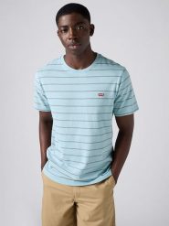 Levi's Koszulka w kolorze błękitnym rozmiar: S. Niebieskie bezrękawniki Levi's®, s, bez wzorów, z bawełny, bez kołnierzyka, bez ramiączek. Za 62.18 zł.