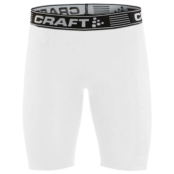 Spodenki kompresyjne Craft pro control. Białe odzież kompresyjna Craft, xl, bez wzorów, z materiału, na fitness i siłownię. Za 236.50 zł.