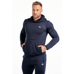 Bluza fitness z kapturem męska Rough Radical Snappy. Niebieskie bluzy ROUGH RADICAL, m, bez wzorów, z kapturem. W wyprzedaży za 119.20 zł.
