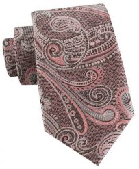 Męski Krawat - Odcienie Bladego Różu, Wzór Orientalny - Alties. Czerwone krawaty i muchy Alties, bez wzorów, z tkaniny. Za 55.00 zł.