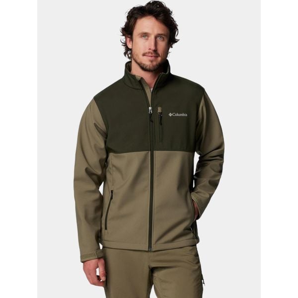 Kurtka softshell męska Columbia Ascender. Zielone kurtki Columbia, m, bez wzorów, z softshellu, bez kaptura. Za 439.00 zł.