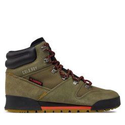 Trekkingi adidas. Zielone buty trekkingowe Adidas, bez wzorów, bez zapięcia. Za 649.99 zł.