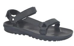 Sandały trekkingowe Sandal Super Hike Leather. Czarne sandały LIZARD, ze skóry, bez zapięcia. Za 124.25 zł.