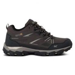 Buty męskie trekkingowe Regatta Holcombe III Low. Brązowe buty turystyczne Regatta, bez wzorów, z materiału, bez zapięcia, trekkingowe. Za 287.00 zł.
