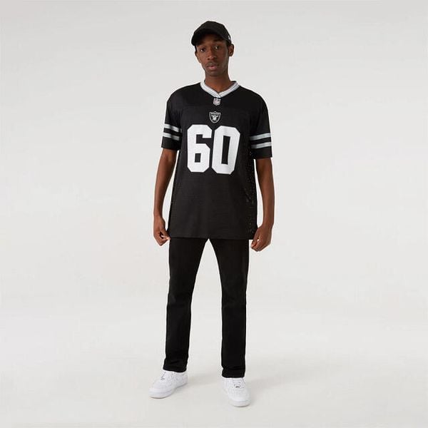 Jersey Las Vegas Raiders Mesh. Białe t-shirty sportowe New Era, bez wzorów, z jersey, bez ramiączek, do piłki nożnej. Za 252.05 zł.