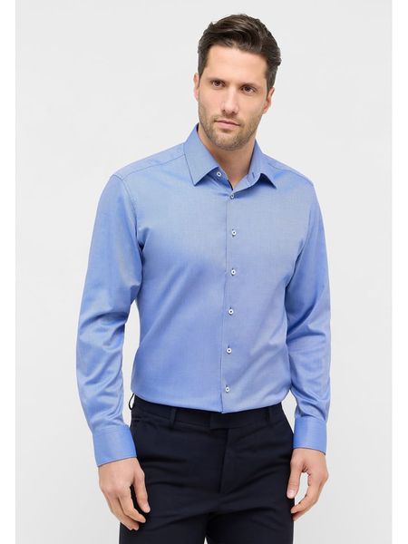 Eterna Koszula - Modern fit - w kolorze niebieskim rozmiar: 43. Niebieskie koszule Eterna, bez wzorów, z bawełny, bez kołnierzyka, bez ramiączek. Za 139.87 zł.