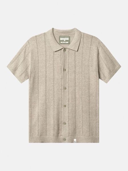 COLOURS & SONS Koszulka polo w kolorze beżowym rozmiar: XL. Brązowe koszulki polo COLOURS & SONS, xl, bez wzorów, bez kołnierzyka, bez ramiączek. Za 184.02 zł.