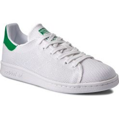 Buty adidas - Stan Smith BB0065 Ftwwht/Ftwwht/Green. Białe buty sportowe casual marki Adidas, z materiału. W wyprzedaży za 269.00 zł.
