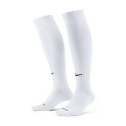 Legginsy Nike Football, Dla obu płci. Białe legginsy długie sportowe Nike, m, bez wzorów, z nylonu, do piłki nożnej. Za 52.45 zł.