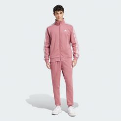 Dres Basic 3-Stripes Fleece. Białe komplety dresowe Adidas, xs, bez wzorów, z dresówki, bez ramiączek. Za 399.00 zł.