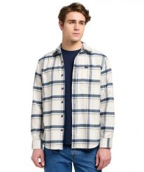 MESKA KOSZULA LEE MERCANTILE SHIRT VINTAGE ECRU JASPE PLAID 112370571. Koszule Lee, s, bez wzorów, bez kołnierzyka, bez ramiączek. Za 189.99 zł.