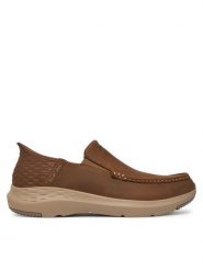Skechers Półbuty Parson-Oswin 204866/DSRT Brązowy. Brązowe eleganckie półbuty Skechers, bez wzorów, ze skóry, bez obcasa, bez zapięcia. Za 319.99 zł.